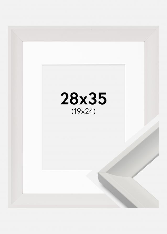 Rahmen Öjaren Weiß 28x35 cm - Passepartout Weiß 20x25 cm
