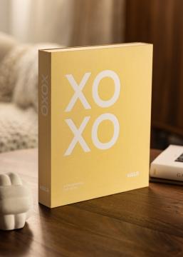 KAILA XOXO Yellow - Coffee Table Photo Album (60 Schwarze Seiten)