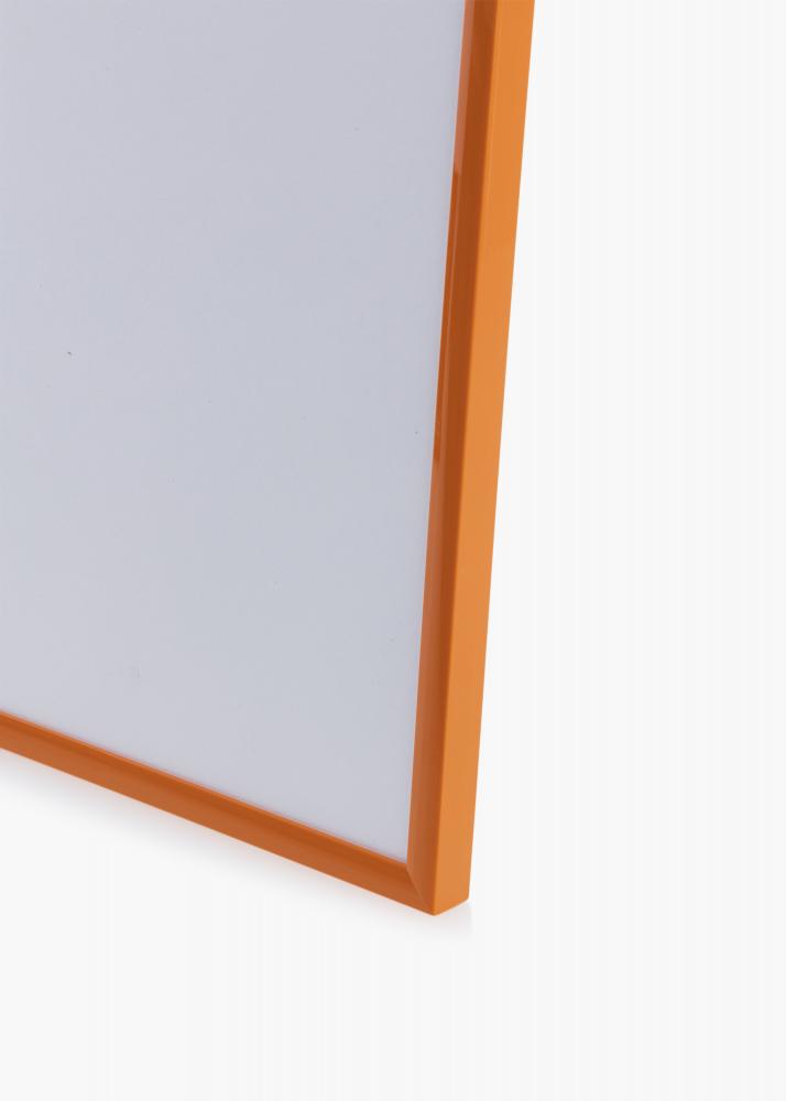 Rahmen New Lifestyle Helles Orange 50x70 cm - Passepartout Wei 42x59,4 cm (A2)