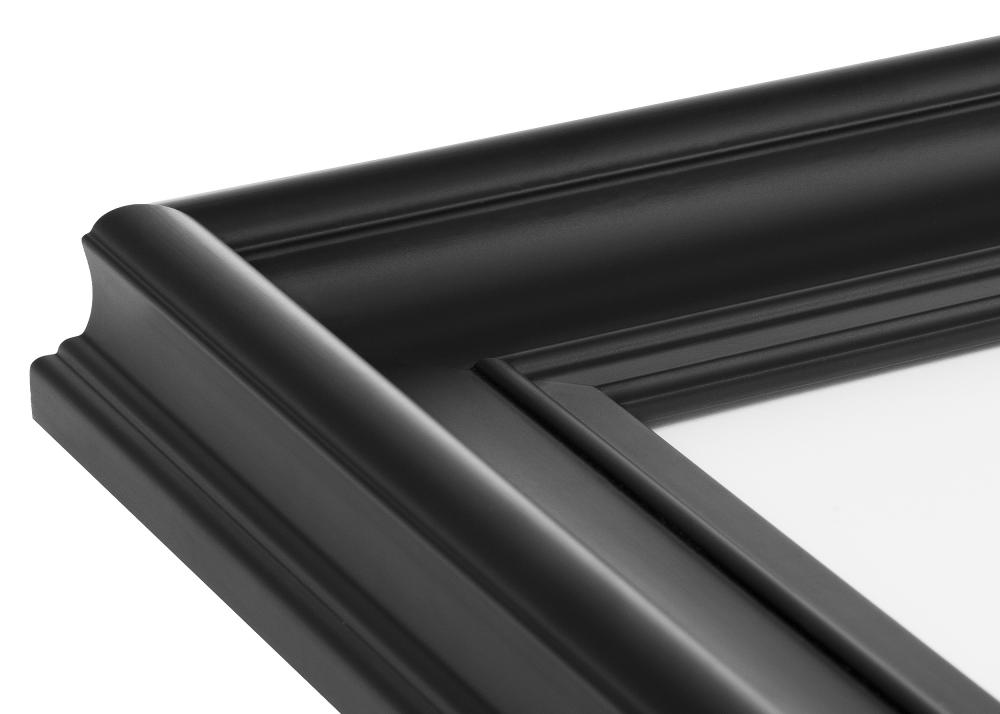 Rahmen Mora Premium Acrylglas Schwarz 80x120 cm