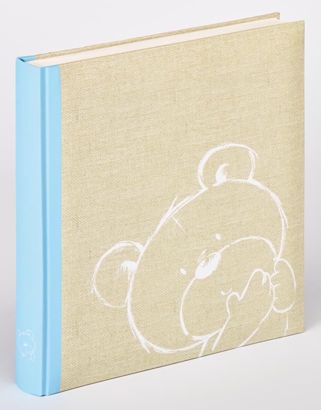 Dreamtime Kinderalbum Blau - 28x30,5 cm (50 weiße Seiten / 25 Blatt)