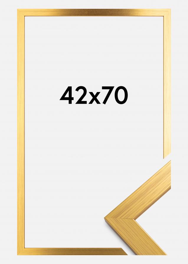 Rahmen Gold Wood Acrylglas 42x70 cm