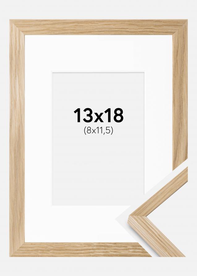 Rahmen Soul Oak Veneer 13x18 cm - Passepartout Weiß 9x12 cm