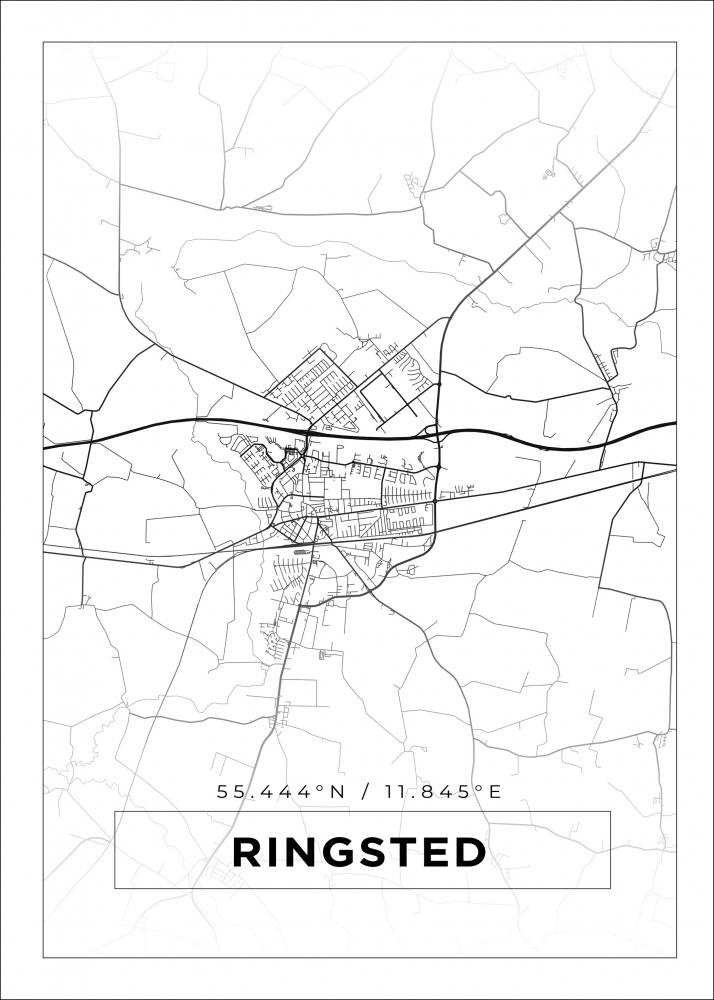 Map - Ringsted - White