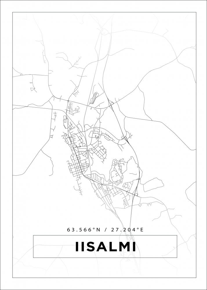Map - Iisalmi - White