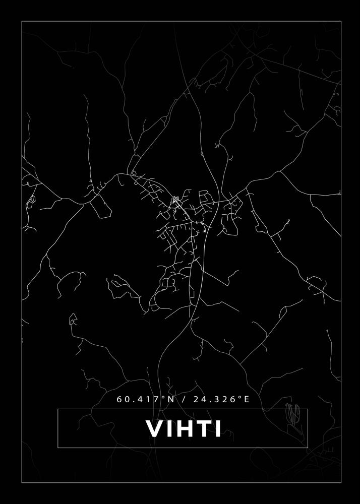 Map - Vihti - Black