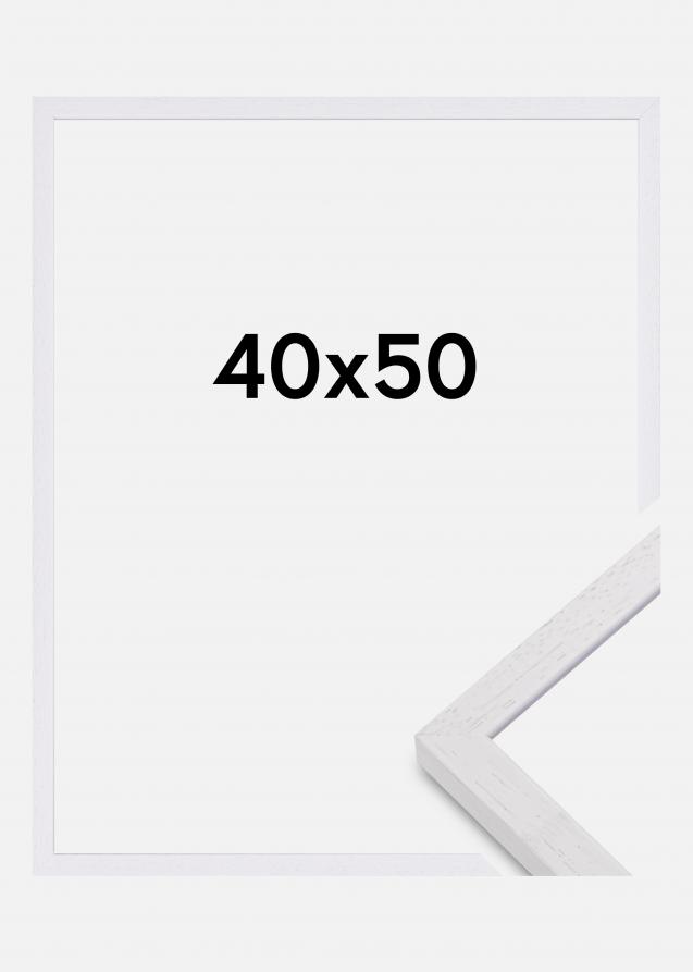 Bilderrahmen Glendale Matt Antireflexglas Weiß 40x50 cm