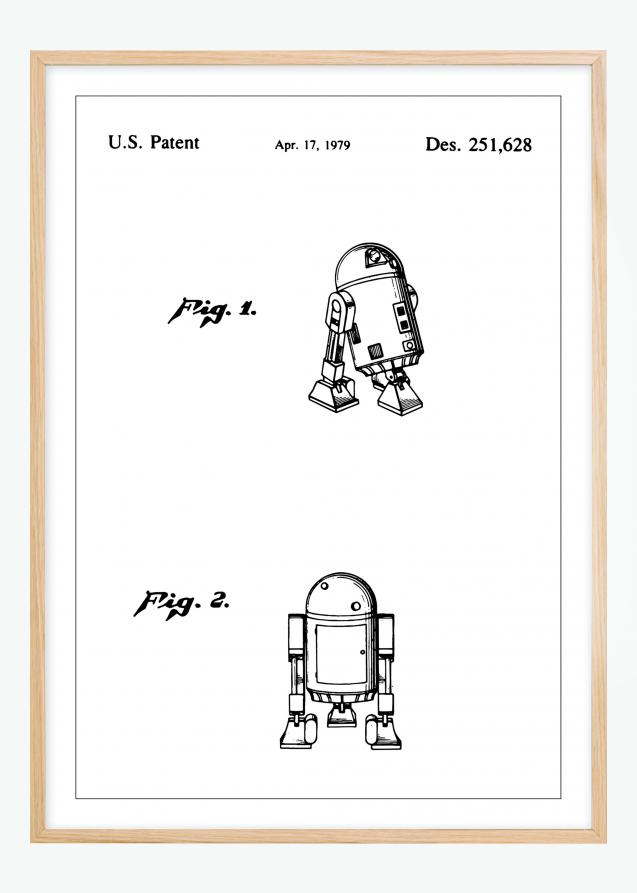 Patentzeichnung - Star Wars - R2-D2 Poster
