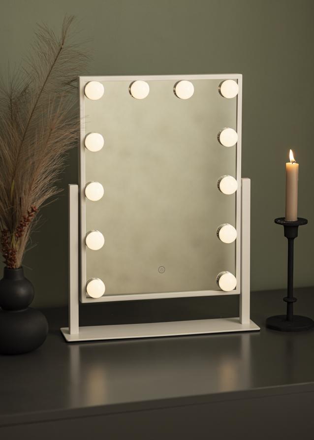 KAILA Kosmetikspiegel I Weiß - 36x47 cm