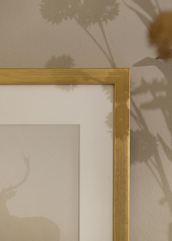 Rahmen Falun Acrylglas Gold 28x35 cm