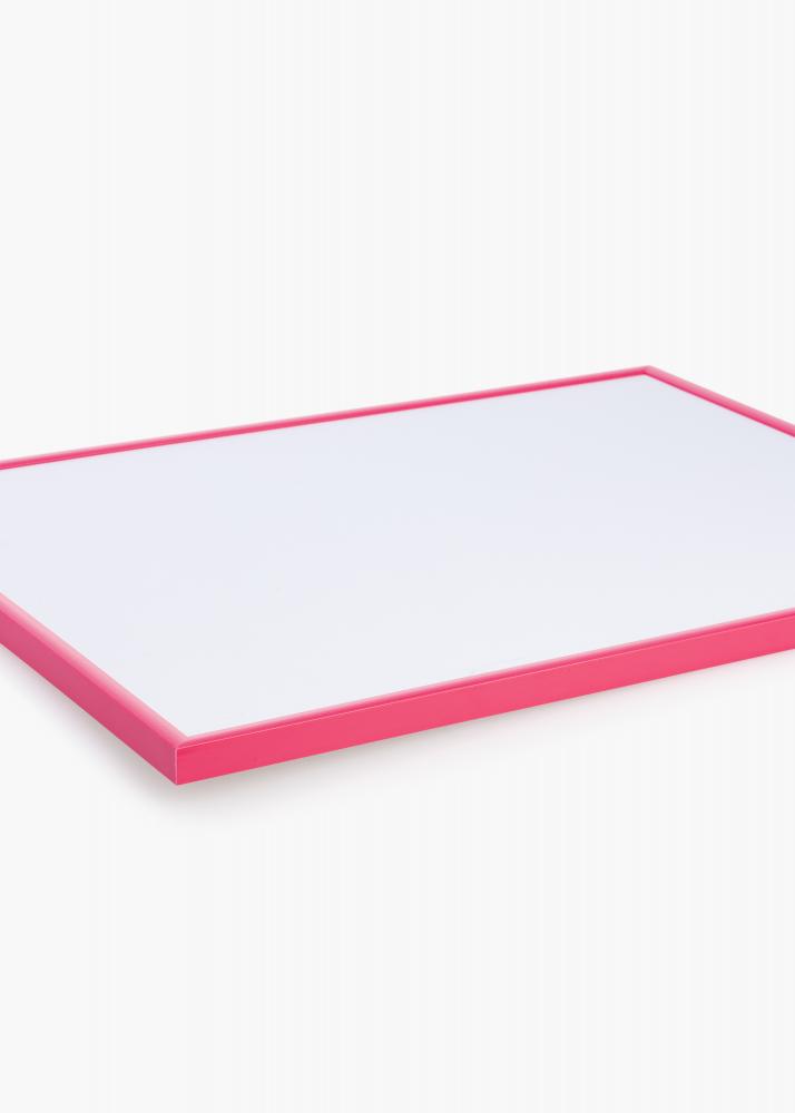 Rahmen New Lifestyle Hot Pink 30x40 cm - Passepartout Wei 8x12 inches