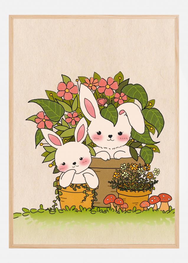 Couple Bunny Poster