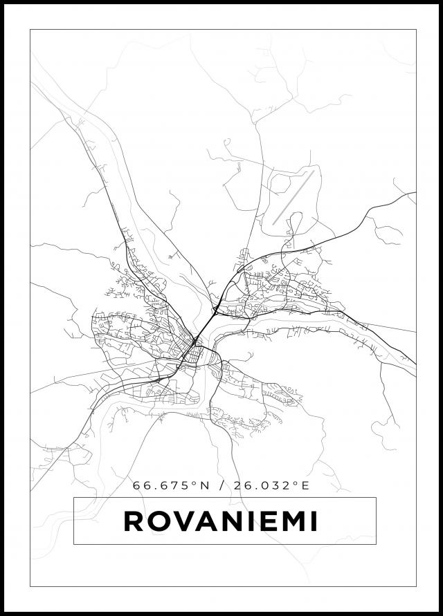Map - Rovaniemi - White