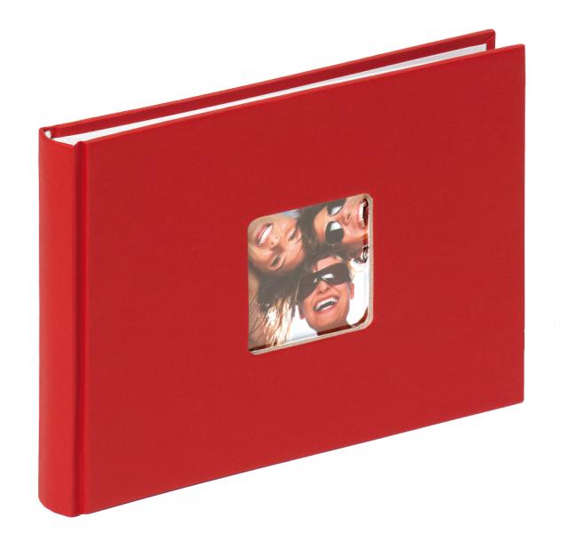 Fun Album Rot - 22x16 cm (40 weiße Seiten / 20 Blatt)