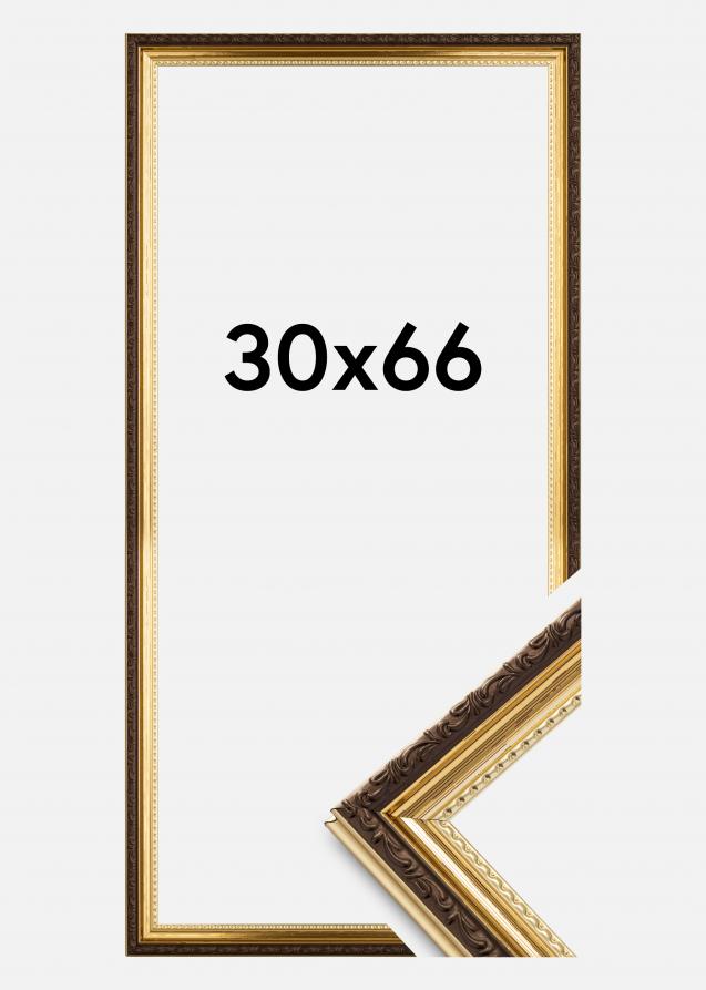 Rahmen Abisko Acrylglas Gold 30x66 cm