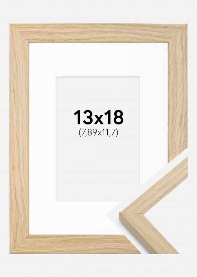 Rahmen Grimsåker Eiche 13x18 cm - Passepartout Weiß 3,5x5 inches