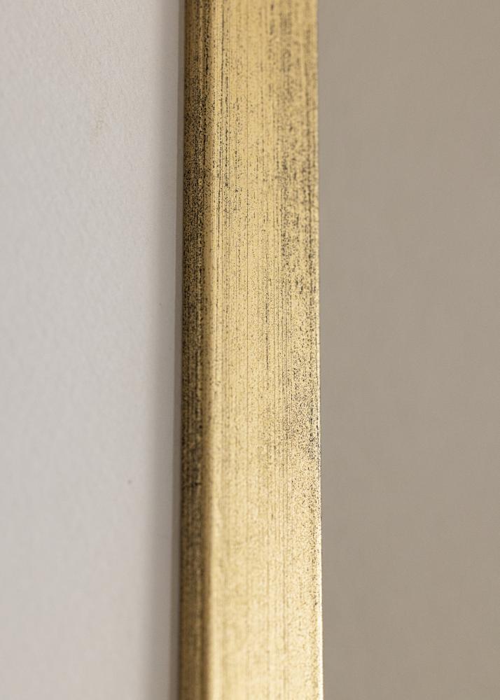Rahmen Stilren Gold 40x50 cm - Passepartout Wei 29,7x42 cm (A3)