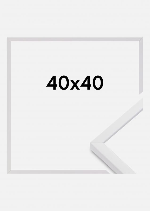 Rahmen E-Line Acrylglas Weiß 40x40 cm
