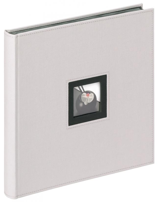 Black & White Album Grau - 30x30 cm (50 schwarze Seiten / 25 Blatt)
