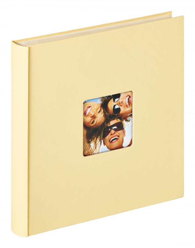 Fun selbstklebend Creme - 33x34 cm (50 weiße Seiten / 25 Blatt)