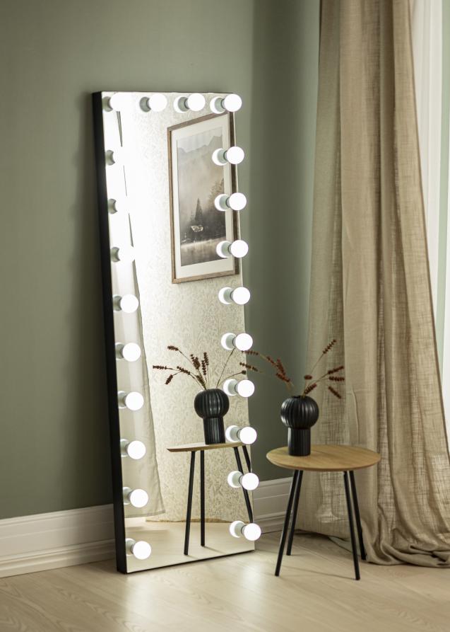 KAILA Spiegel Tall LED Schwarz 55x165 cm