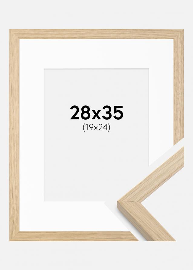 Rahmen Grimsåker Eiche 28x35 cm - Passepartout Weiß 20x25 cm