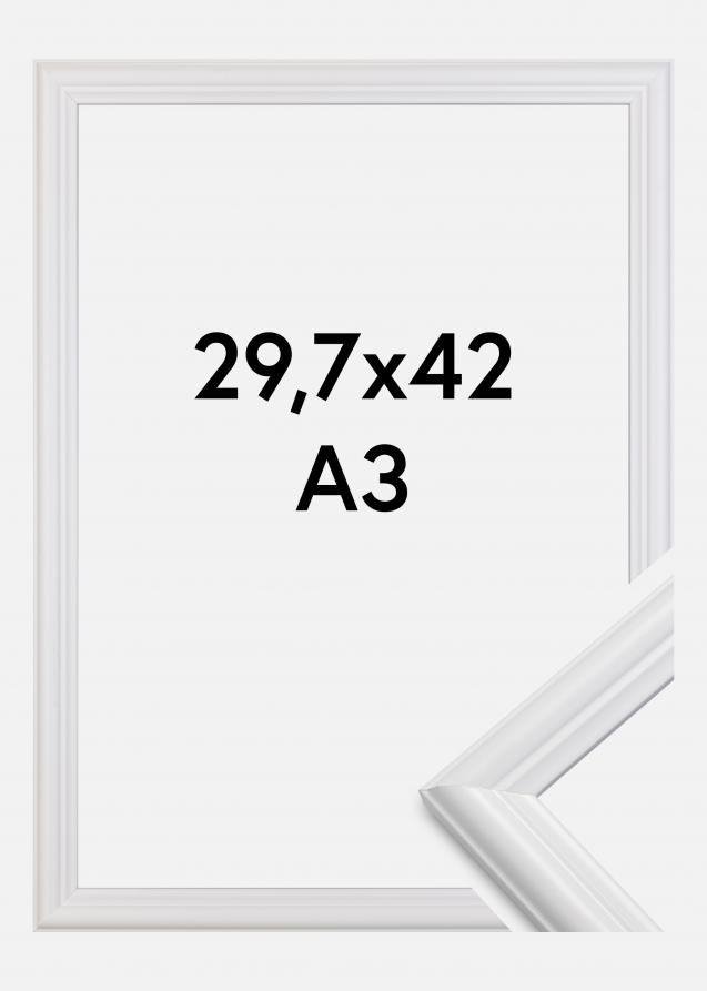 Rahmen Siljan Acrylglas Weiß 29,7x42 cm (A3)