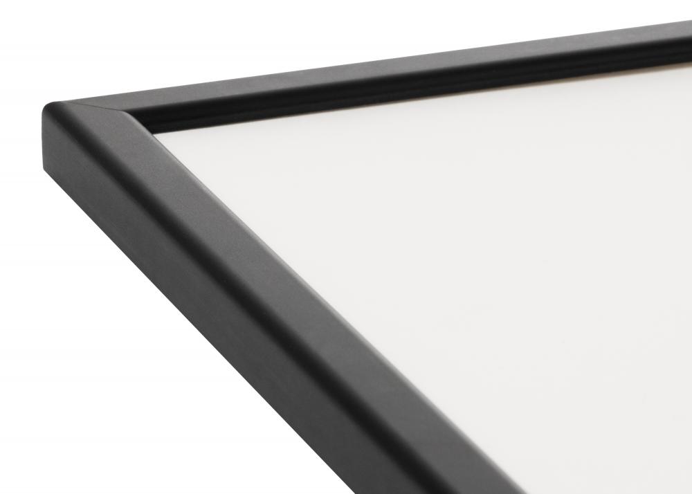 Rahmen Slim Matt Antireflexglas Schwarz 24x30 cm