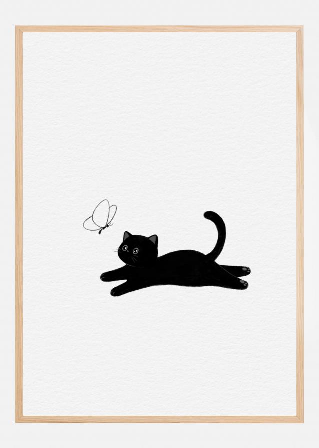 Cute Black Cat II Poster
