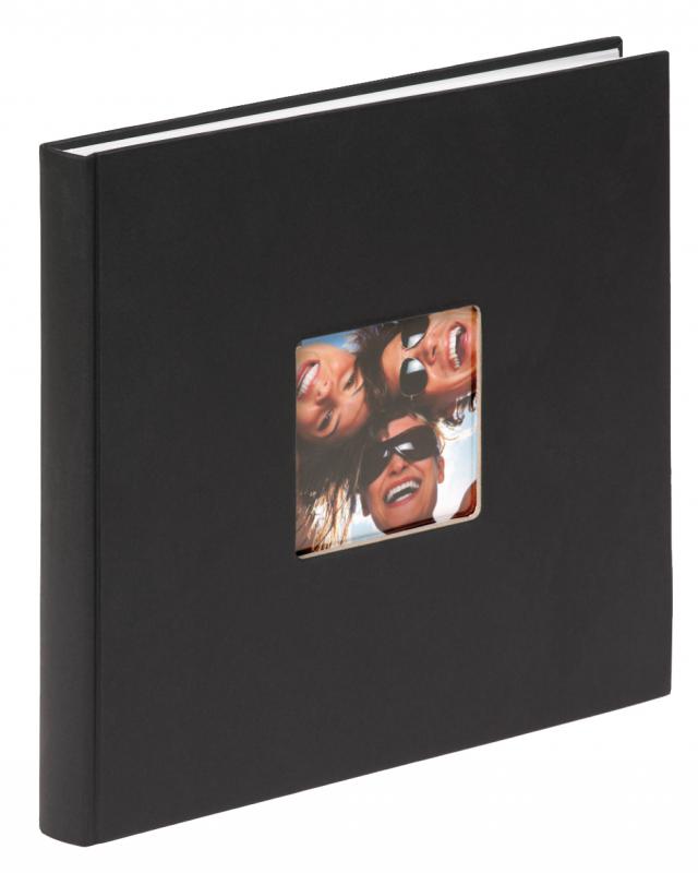 Fun Album Schwarz - 26x25 cm (40 weiße Seiten / 20 Blatt)