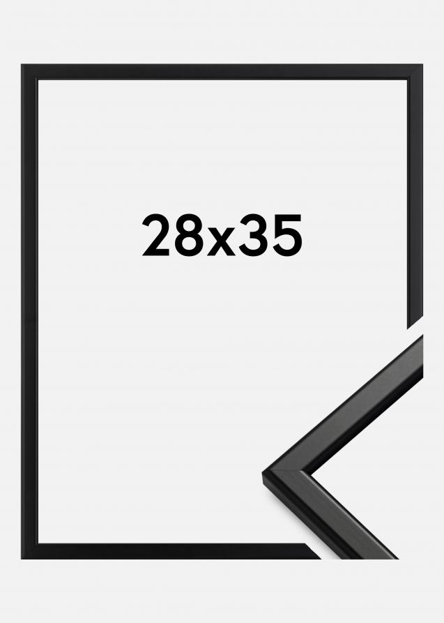 Rahmen Slim Matt Antireflexglas Schwarz 28x35 cm