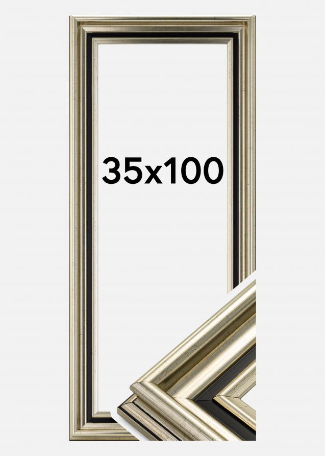 Rahmen Gysinge Premium Silber 35x100 cm