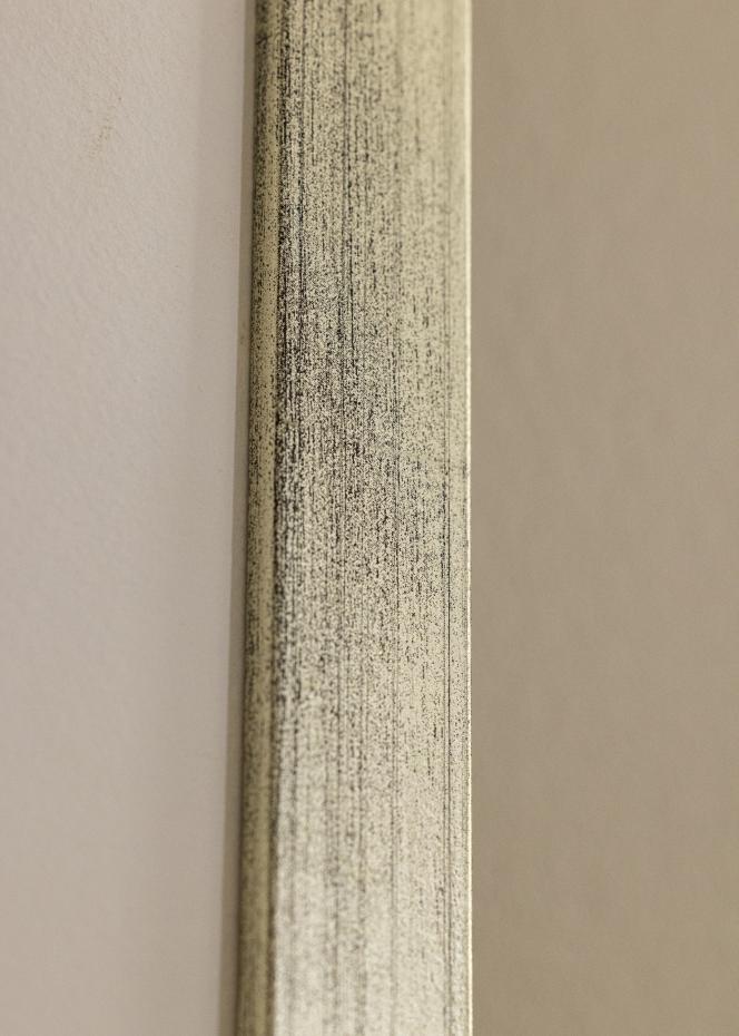 Rahmen Stilren Silber 60x80 cm - Passepartout Wei 50x70 cm