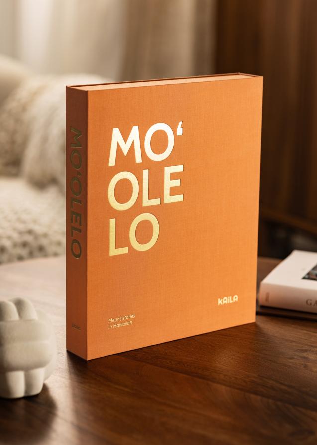 KAILA MO'OLELO - Coffee Table Photo Album (60 Schwarze Seiten)