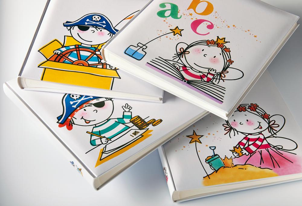 Kinderalbum Pirat Kindergarten - 28x30,5 cm (50 weie Seiten / 25 Blatt)
