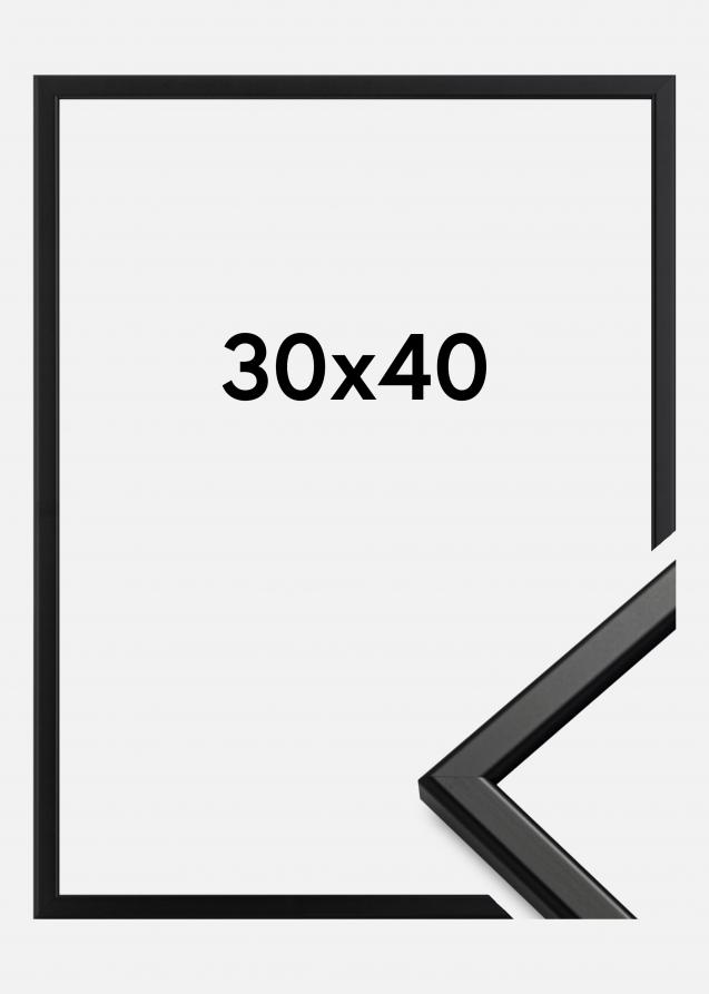 Rahmen Slim Matt Antireflexglas Schwarz 30x40 cm