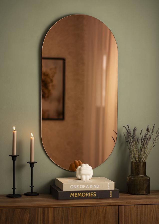 KAILA Spiegel Oval Rose Gold 50x100 cm