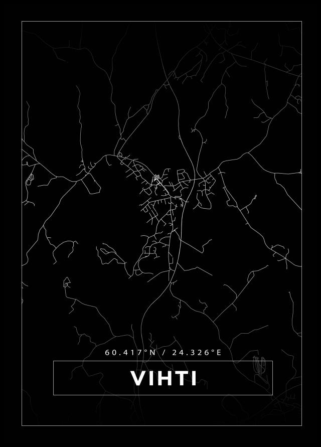 Map - Vihti - Black