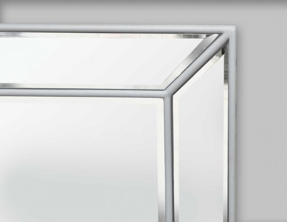 Spiegel Pimlico Glass Panelled Wood Misty Wei 79x112 cm
