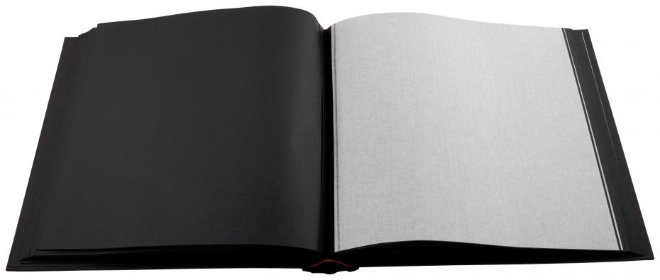 Fun Rot - 30x30 cm (100 schwarze Seiten / 50 Blatt)
