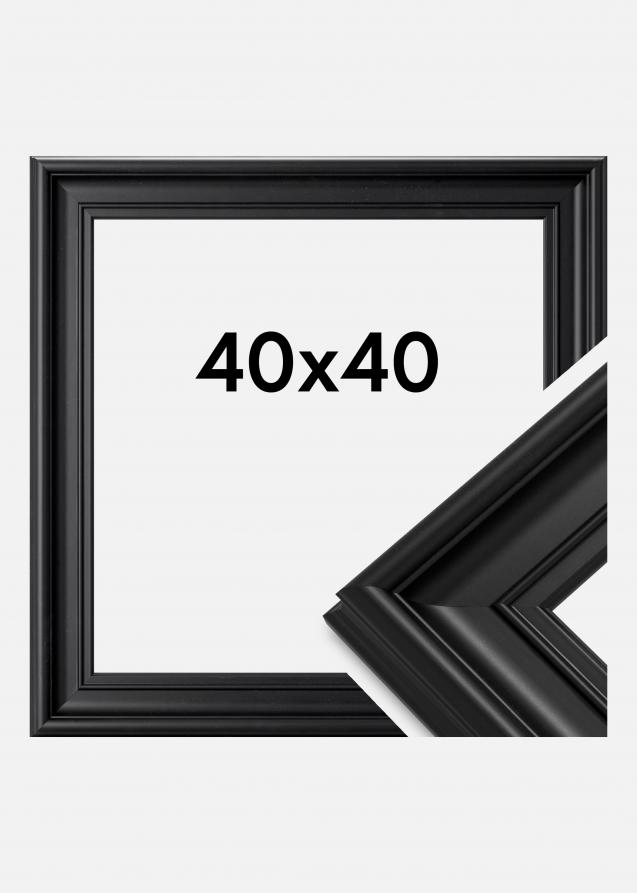 Rahmen Mora Premium Acrylglas Schwarz 40x40 cm