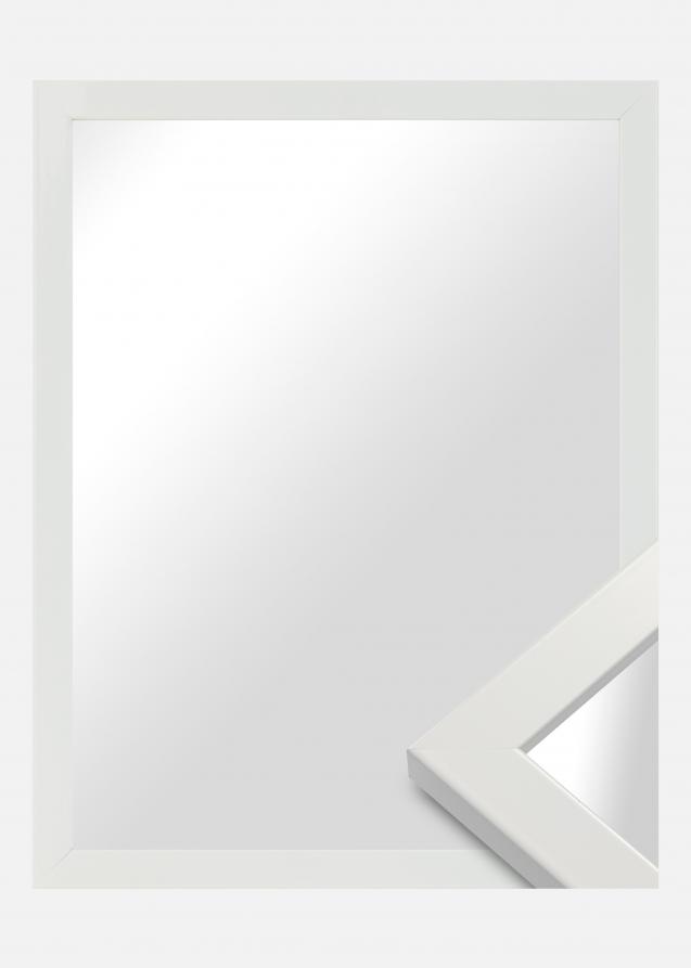 Spiegel White Wood Glossy - Maßgefertigt
