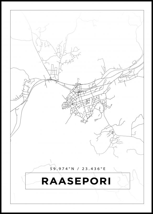 Map - Raseborg - White