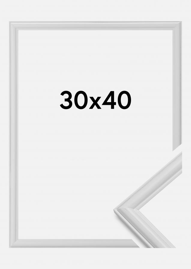 Rahmen Line Weiß 30x40 cm