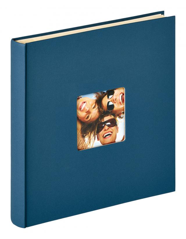 Fun selbstklebend Blau - 33x34 cm (50 weiße Seiten / 25 Blatt)
