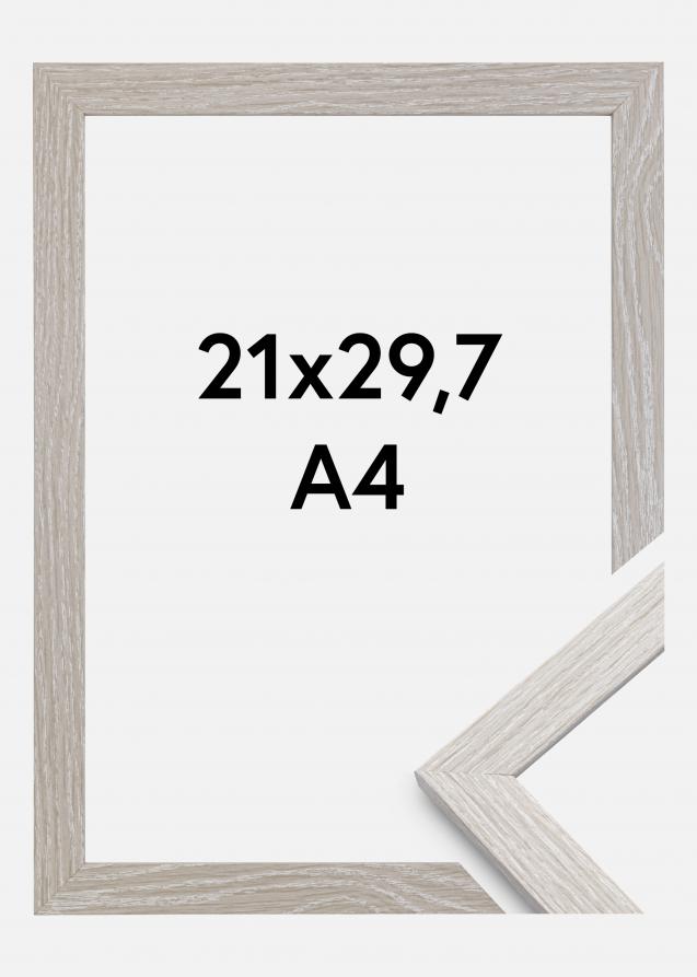 Rahmen Stilren Acrylglas Light Grey Oak 21x29,7 cm (A4)