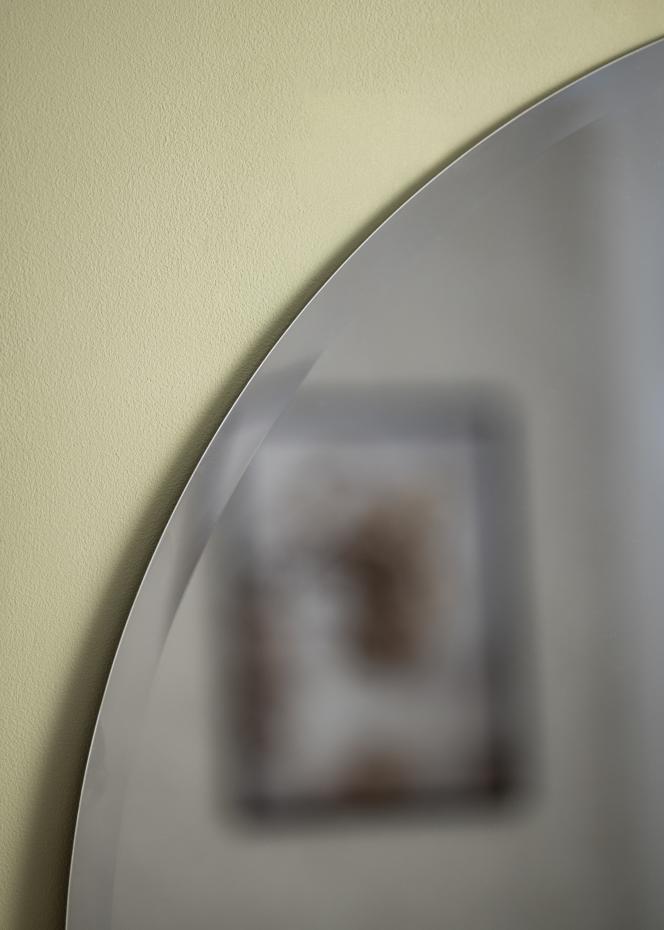 KAILA Runder Spiegel Dark Smoked Grey Deluxe 90 cm 