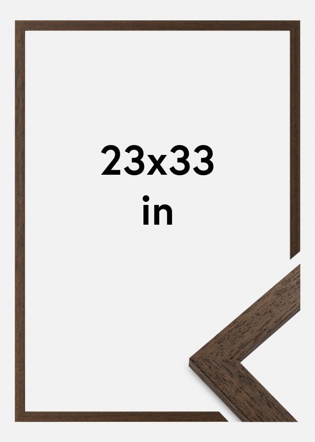 Rahmen Brown Wood Acrylglas 23x33 inches (58,42x83,82 cm)