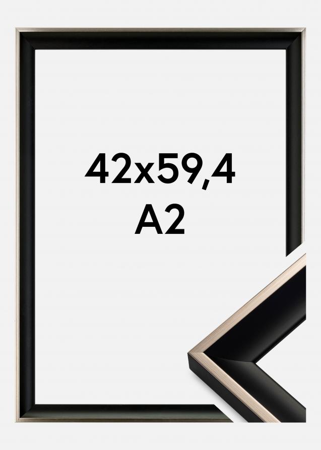 Rahmen Öjaren Schwarz-Silber 42x59,4 cm (A2)