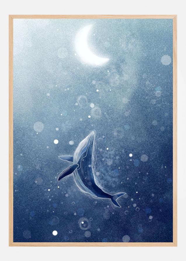 Galaxy Whale Poster